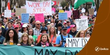 May Day demonstrations held across the country