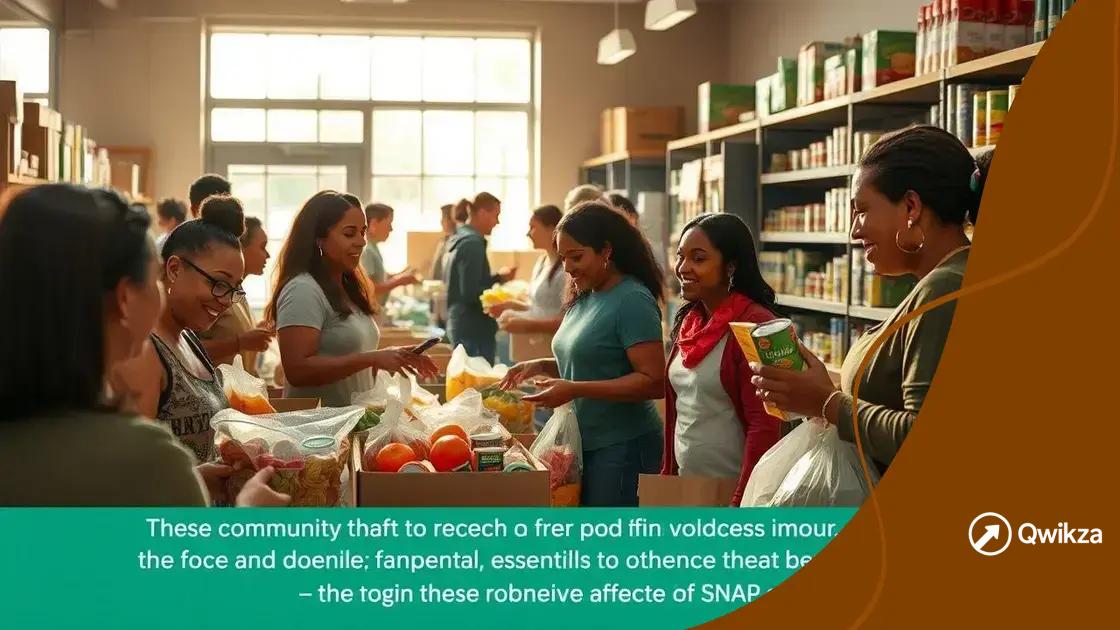 Alternatives for those affected by SNAP cuts