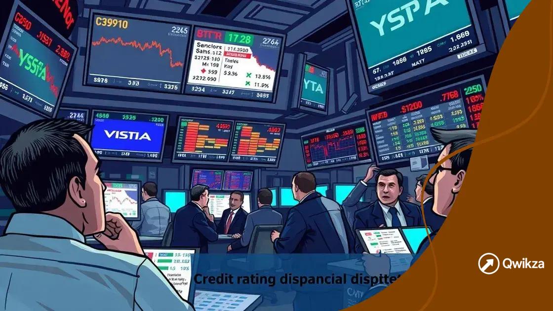 Impact of credit rating disputes on markets