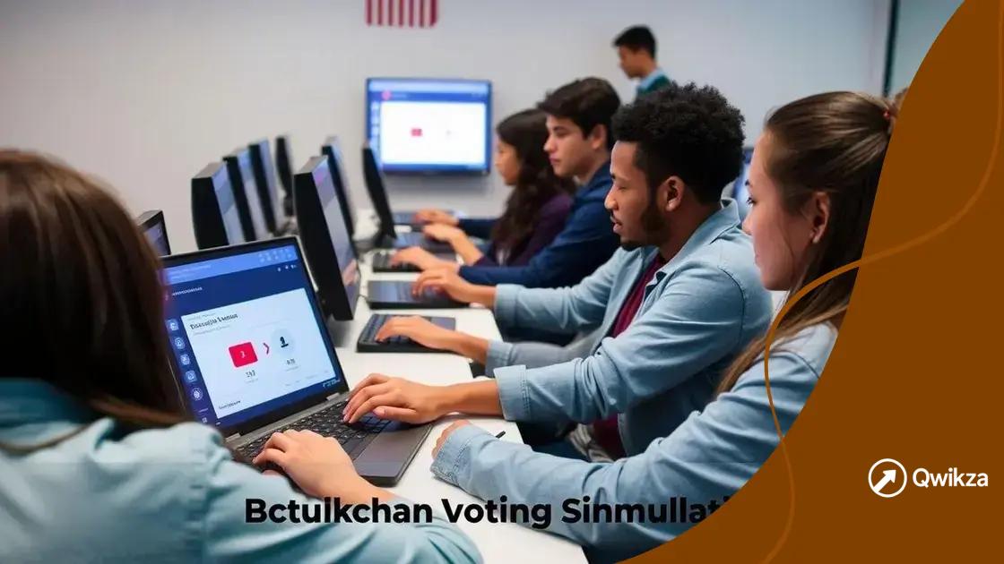 Building blockchain voting simulations