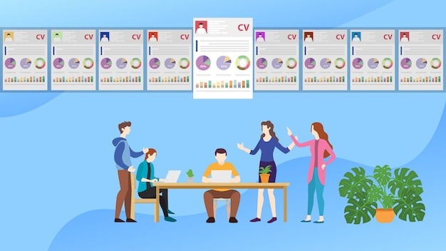A visual representation of the steps involved in applying for Bolsa Família, including gathering documents, visiting a CRAS, registering for CadÚnico, and waiting for approval. The image should be simple and informative.