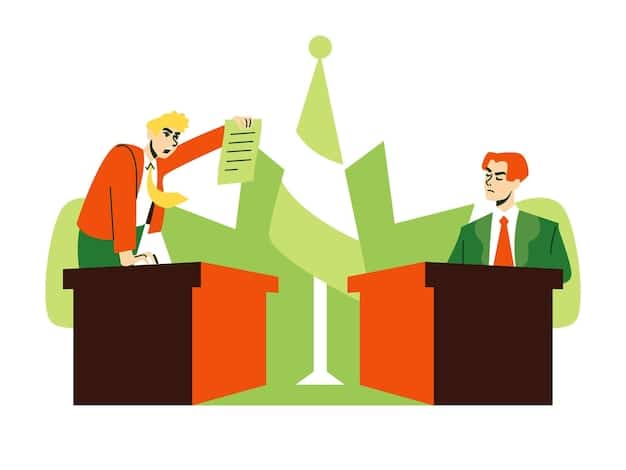 A split image depicting a politician giving a speech on one side, and court documents being processed on the other, symbolizing the interplay between political action and legal consequences in the context of anti-corruption efforts in Brazil.