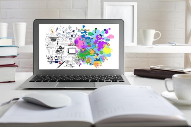 A laptop displaying the Udemy website with various course categories such as development, business, IT & software, design, and personal development.