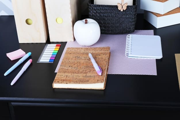 A set of study materials including books, notes, highlighters, and a laptop displaying an online course, laid out on a desk suggesting effective preparation and organization.