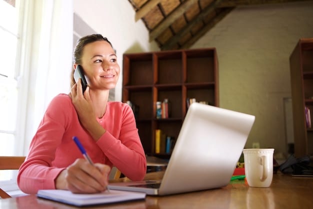 A professional attending an online course on a laptop, in a cozy home office, highlighting the importance of continuous learning and skill development.