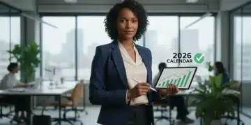 Entrepreneur reviewing financial data on a tablet for 2026 planning