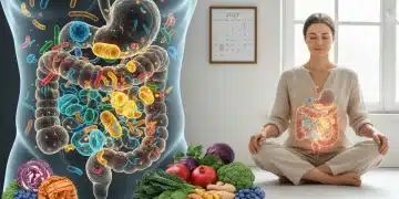 Holistic gut health improvement with diverse diet and mindful living