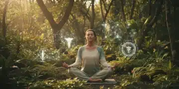 Woman practicing yoga outdoors for holistic pain relief