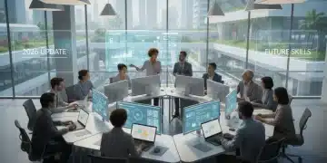 Professionals learning digital skills for future job market success