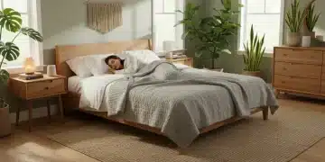 Holistic Sleep Practices: 6 Expert Tips for Better Rest in 2026 US Serene bedroom with warm lighting for holistic sleep