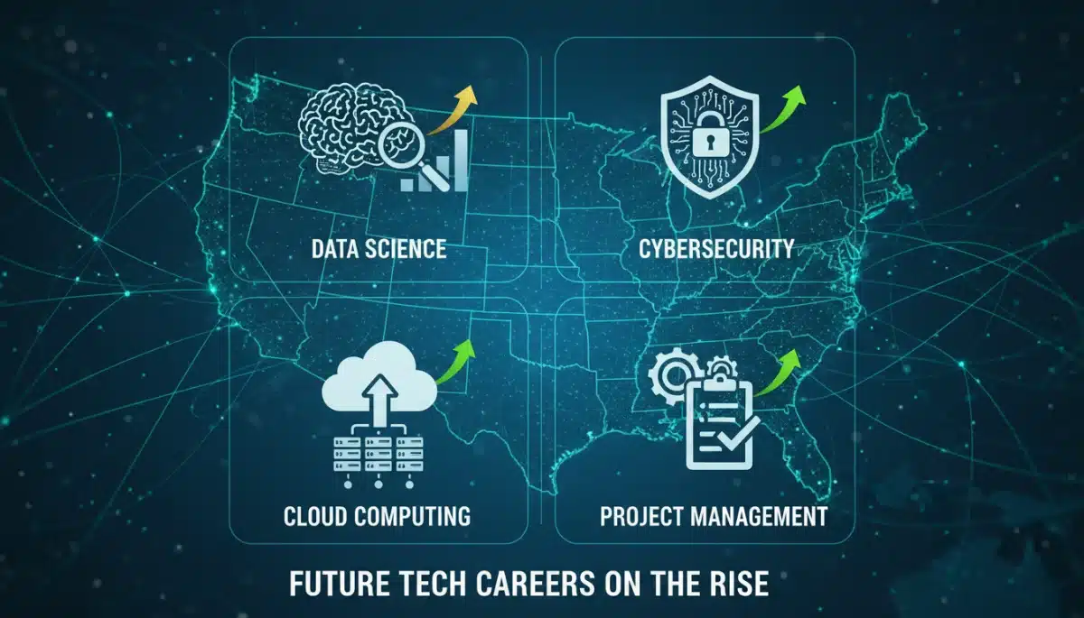 Infographic showing top 4 in-demand certifications for 2026