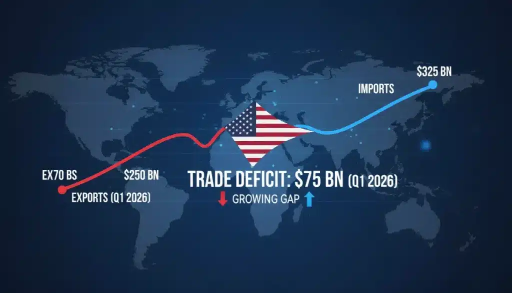 U.S. Trade Deficit Updates 2026: Q1’s $75 Billion Gap Analyzed